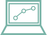 Laptop graph green