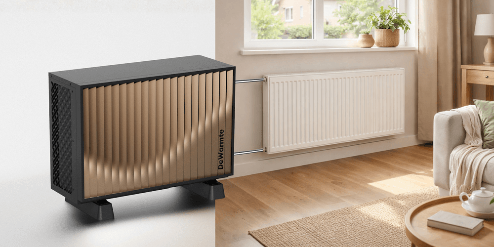 warmtepomp aangesloten op radiatoren