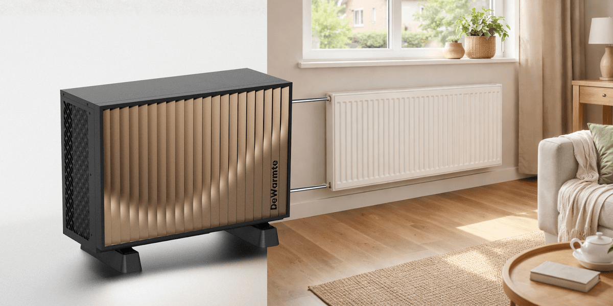 warmtepomp aangesloten op radiatoren