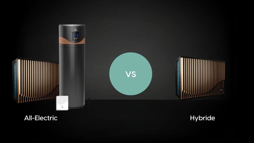 Hybride of all-electric warmtepomp